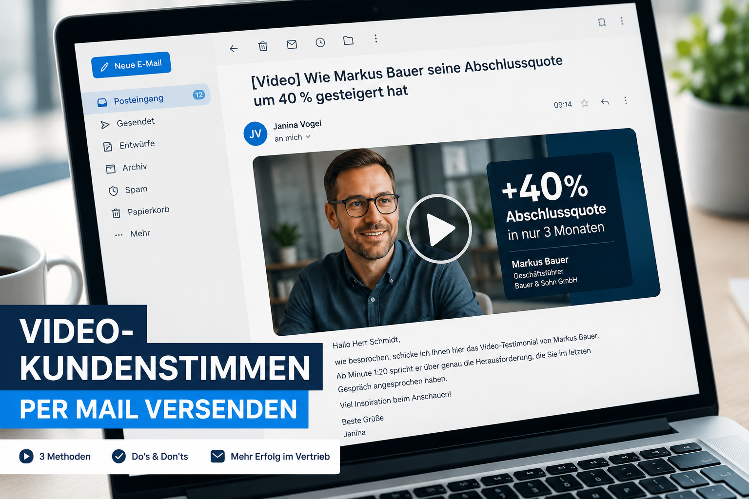Video-Kundenstimme per Mail versenden Beitragsbild Artikel